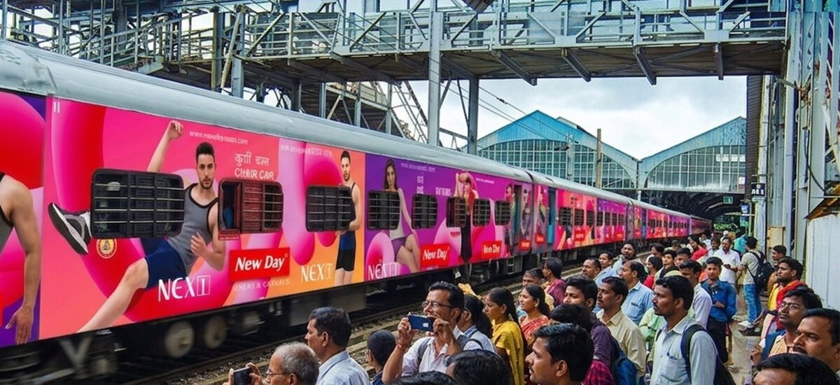 Railway advertising in India