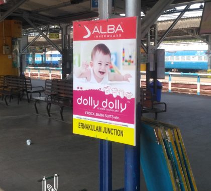 Advertisement in ernakulam railway station