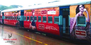 Kalyan kendra branding in train