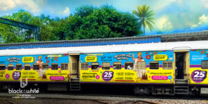 Kerala lottery exterior train branding