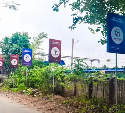 Kerala vision Unipole board advertisment