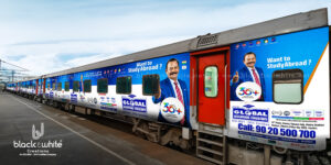 Global education railway advertisement