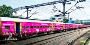 Pure heart railway advertisement