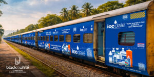 Icedale water train advertisement