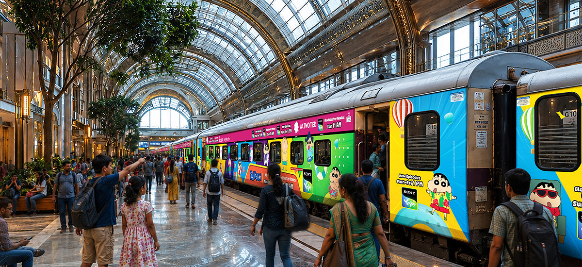 Train branding vs tv advertising
