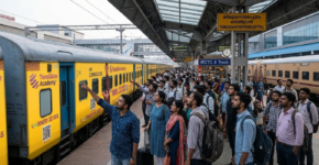 Train coach advertising