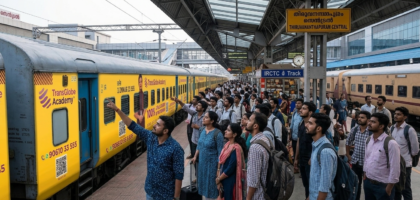 Train coach advertising