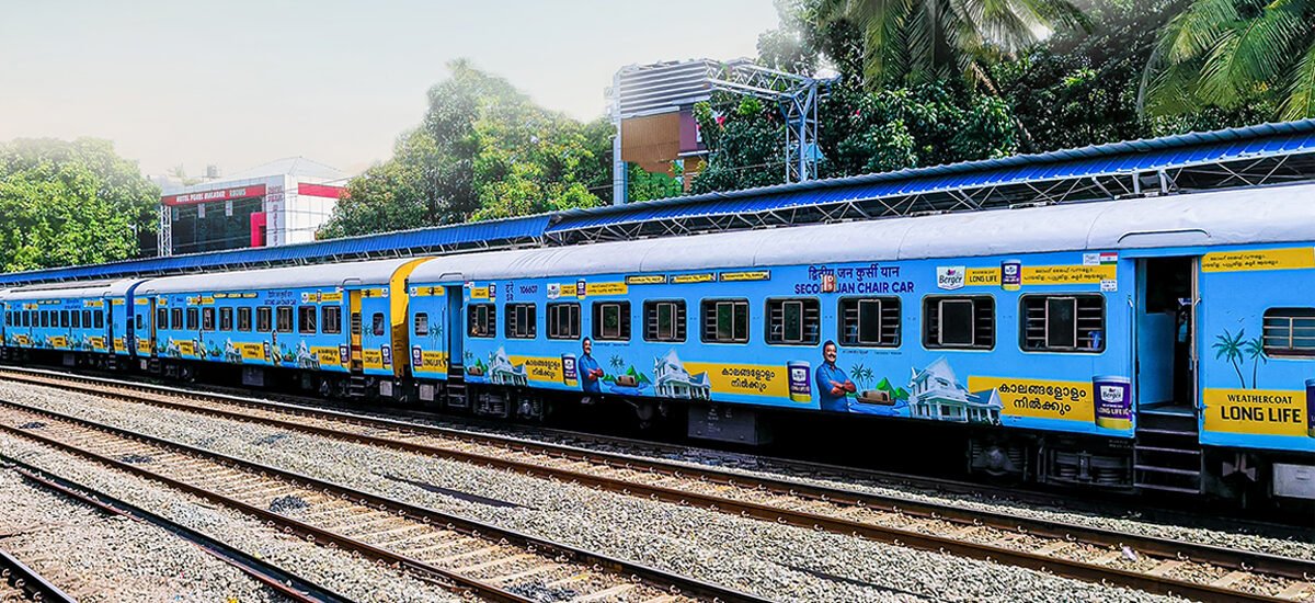 Train exterior branding vs tv radion hoardings