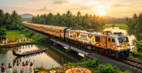 Onam train branding in kerala