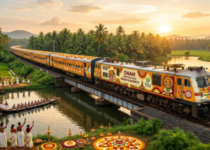 Onam train branding in kerala