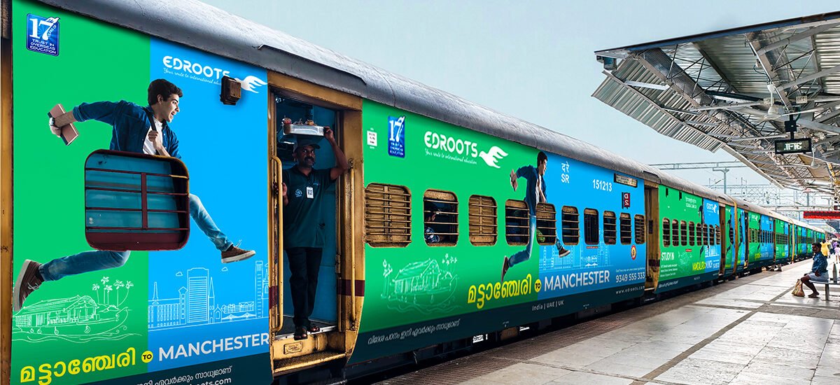 Train branding in India