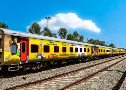 Year round train branding
