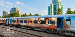 Bethlahem Kudumba Unit exterior train branding advertisement