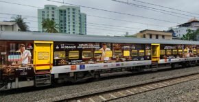 Train branding in South India for railway advertising