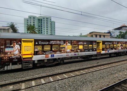 Train branding in South India for railway advertising