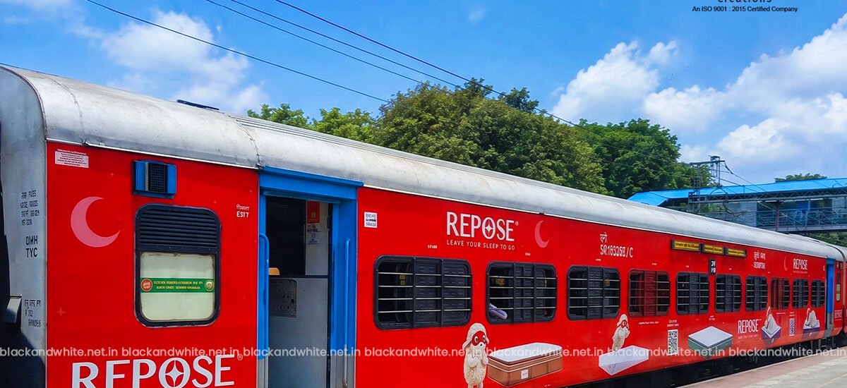 Movie train branding in India for railway advertising