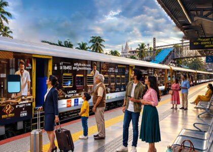 Railway advertising agency in India featuring train branding