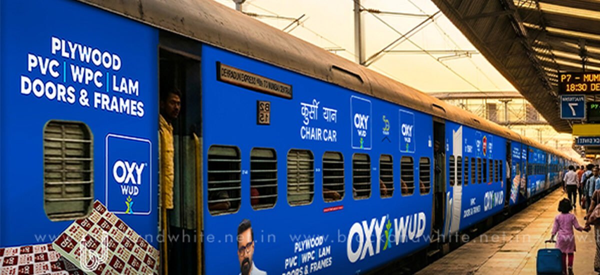 Railway advertising and train branding in India