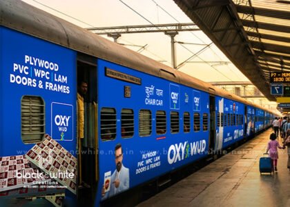 Railway advertising and train branding in India