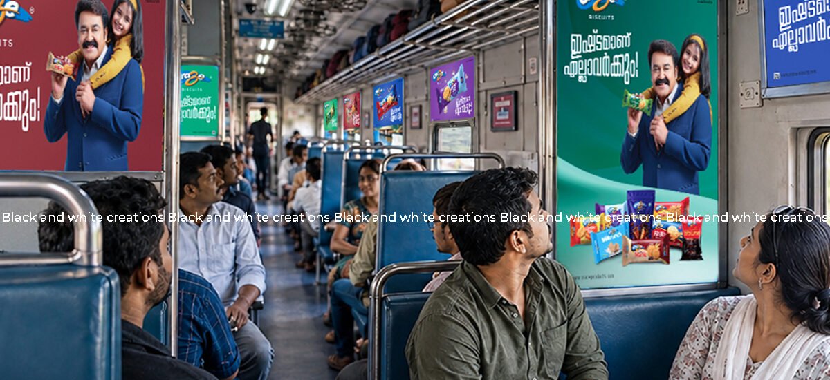 Interior train branding