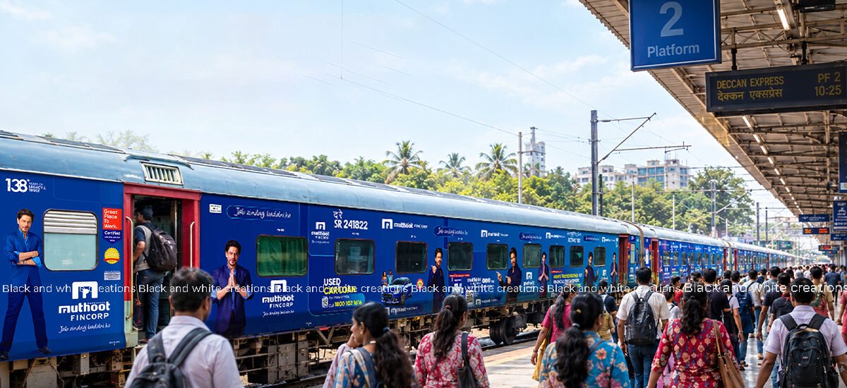 Train branding in India for railway advertising