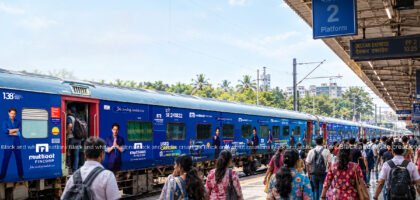 Train branding in India for railway advertising